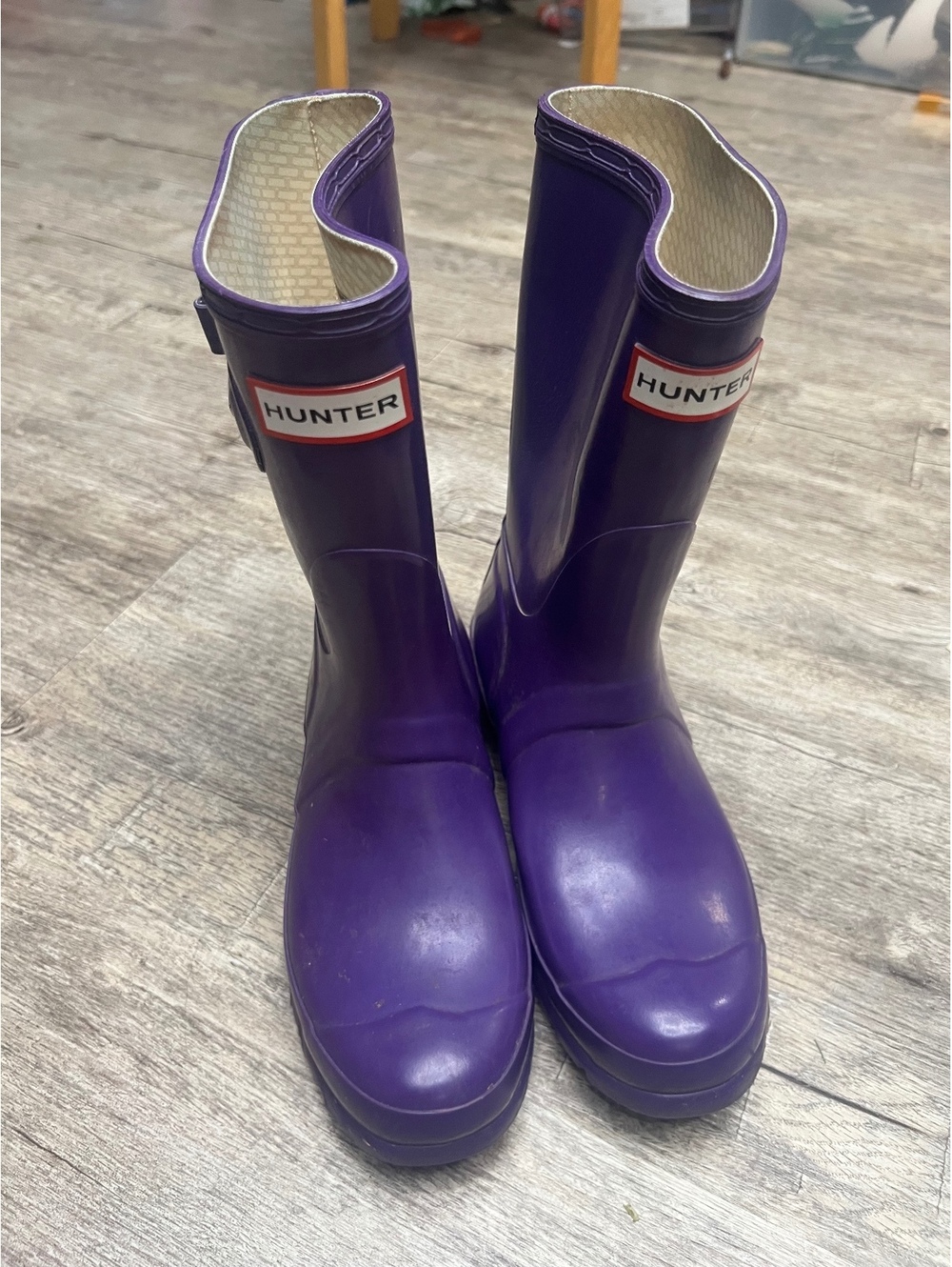 Hunter women’s size women’s 7 Purple Rain Boots